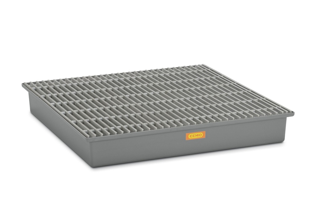 GRP surinkimo padėklas 220/4 komplektas su GRP grotelėmis, CEMO (10397)