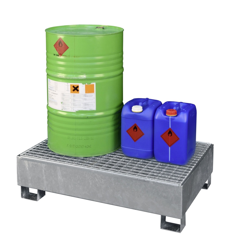 Sump pallet type SW2 galvanised model, with grating, CEMO (7687)