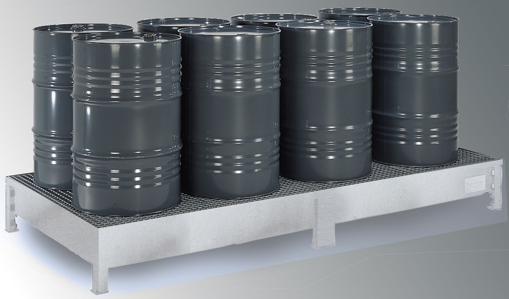 Sump pallets Type SW8, galvanised, with grating (7693, CEMO)