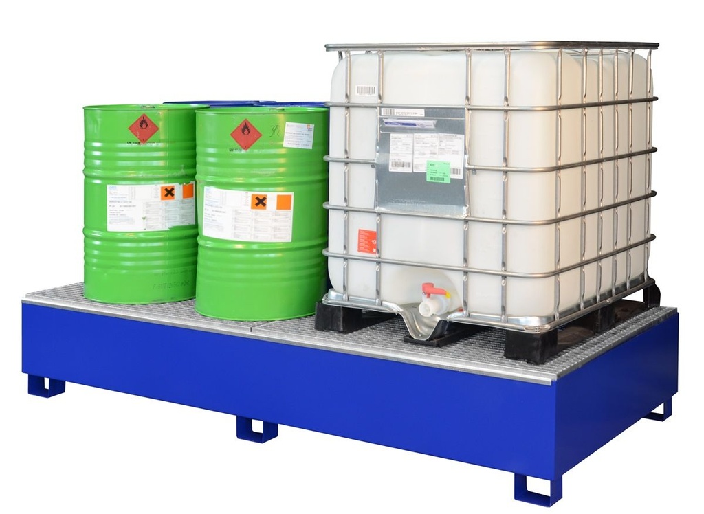 IBC surinkimo padėklas, GGS-e tipo, 1000 l, dažytas (7394, CEMO)