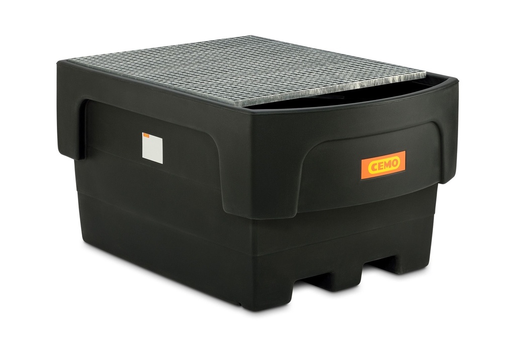 Tank 1100/1-PE with filling accessory and galvanised steel grate (10948, CEMO)