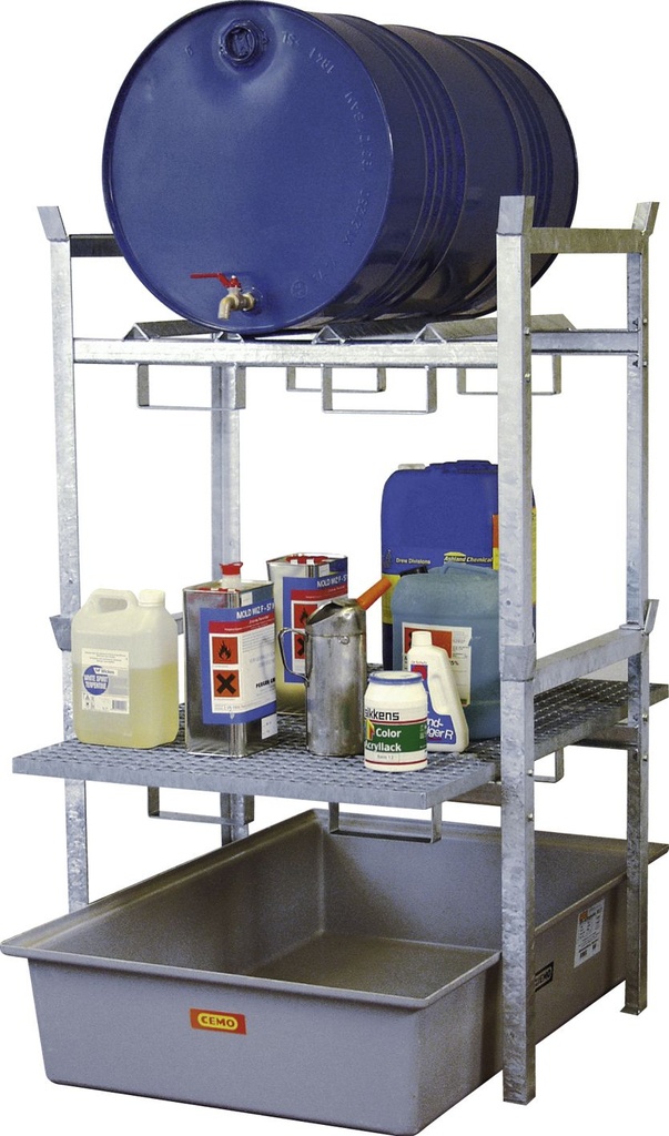 Drum rack type400 with barrel support and grating support*** 7665, CEMO