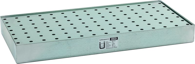 Floor tray 66 L (with perforated plate) for mobile hazardous material depot (11400, CEMO)