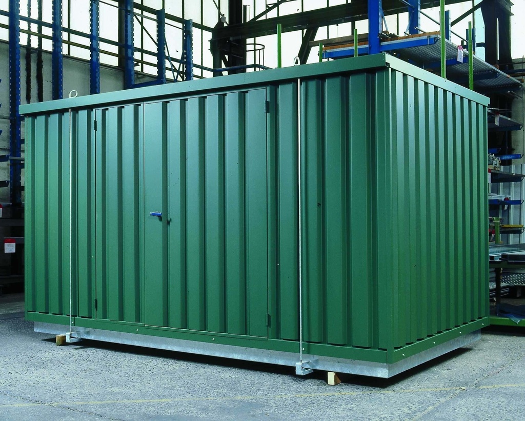 Safety storage container SRC 4.1W, galvanised and painted, door on long side, CEMO (8756)