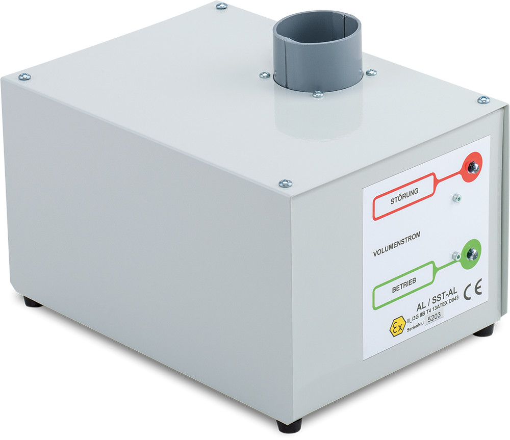 Extraction system with fan and air flow monitoring (8739, CEMO)