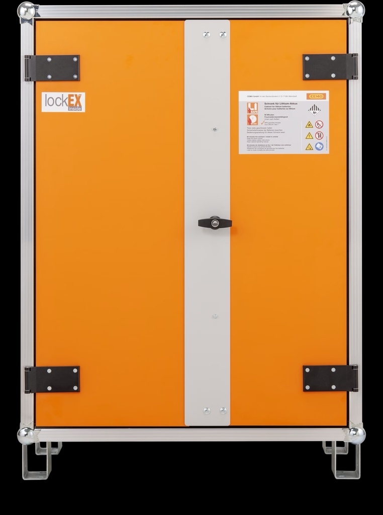 Battery charging cabinet 8/10, 1-phase, with stackable feet (BMA), CEMO (11888)