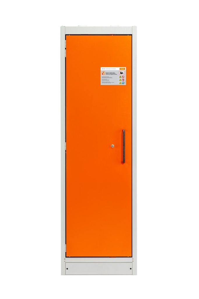 PROline 6/20 90 tipo akumuliatorinė saugaus sandėliavimo spinta, oranžinės RAL 2008 durys, kairysis durų vyris, CEMO (11959)
