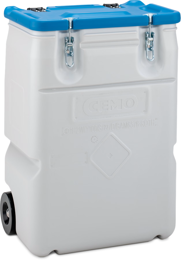 Mobile box 170 L, blue lid, CEMO (11456)