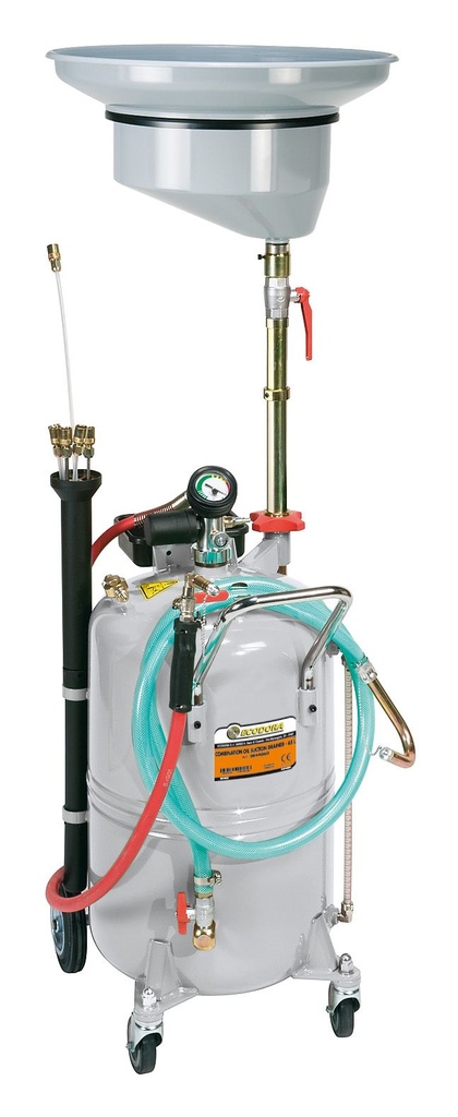 Pneumatic oil suction unit, 90 l, with collection funnel (10145, CEMO)