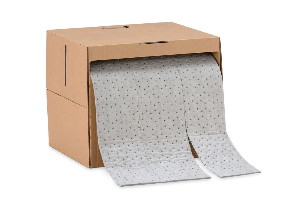 Cemsorb universalus sugeriančių šluosčių rulonas, 40 cm × 25 m, perforuotas, CEMO (8797)