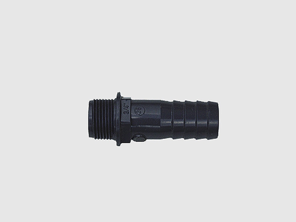 Threaded nipple (PVC) with hose nozzle (1355, CEMO)