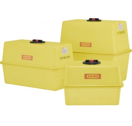 Rectangular (box) tank, PE, 200 l with a Ø190 screw cap, CEMO (1043)