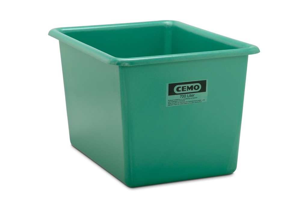 Rectangular container 700 l, green (1148, CEMO)