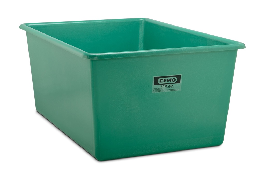 Rectangular container 2200 l, green (1152, CEMO)