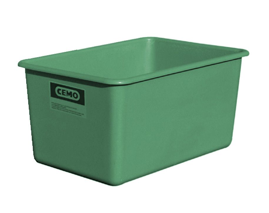 Rectangular container 500 l, green, flat standard (1156, CEMO)