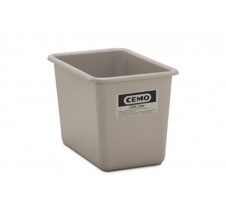 Rectangular container 200 l, high, grey (1160, CEMO)