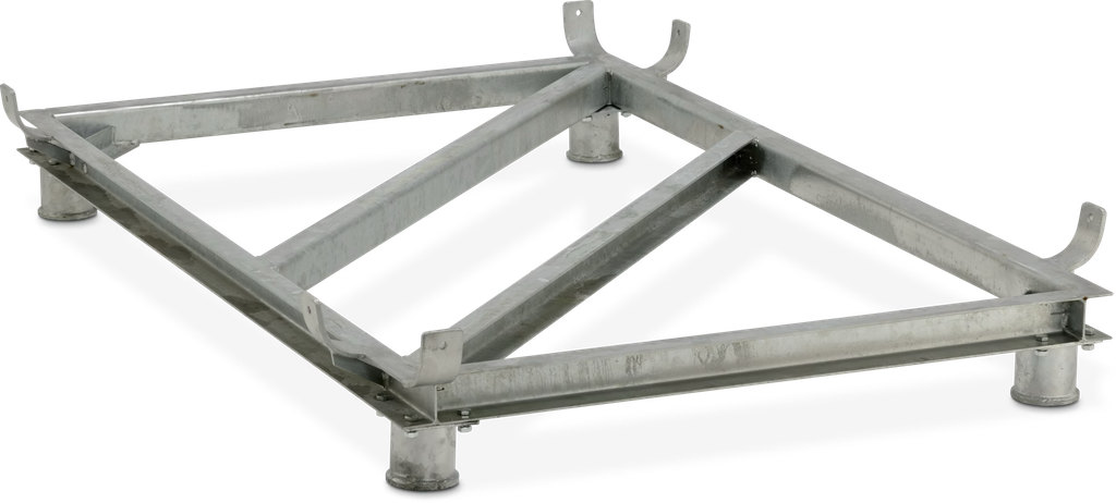 Galvanized steel base frame for 2200 l tank (8011, CEMO)