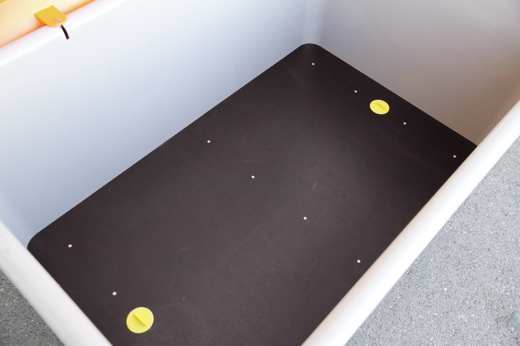 Insert plate for GRP rectangular container, forkliftable, 200 L (10739, CEMO)