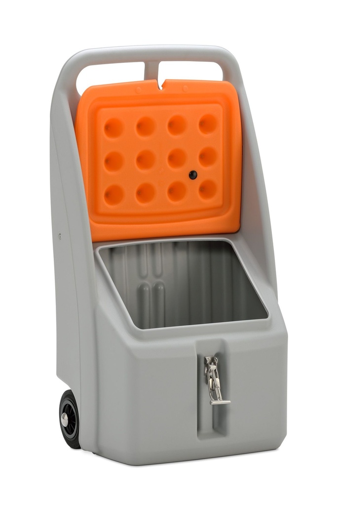 Go-Box 70 l, pilka/oranžinė, su sklende, CEMO (11285)
