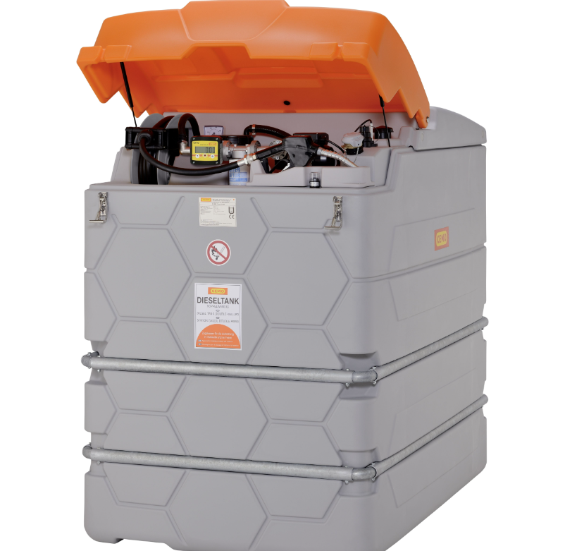 CUBE 1500 l diesel tank, outdoor, Premium Plus 20 SIM (11321, CEMO)