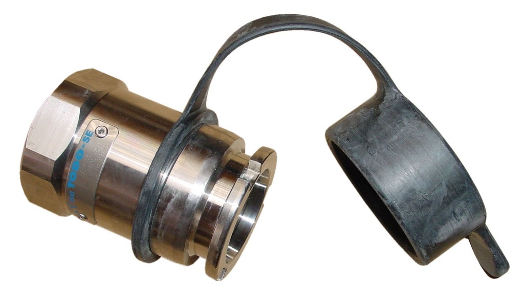 Dry coupling, 2" stainless steel, with dust cap (8389, CEMO)