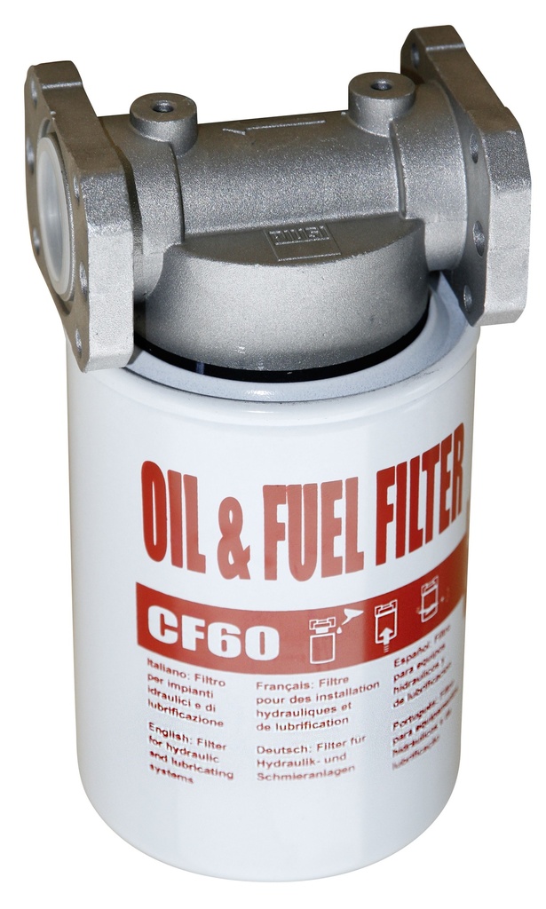 Oil, diesel and fuel filter with cartridge, max. 60 l/min, 12 bar (10784, CEMO)