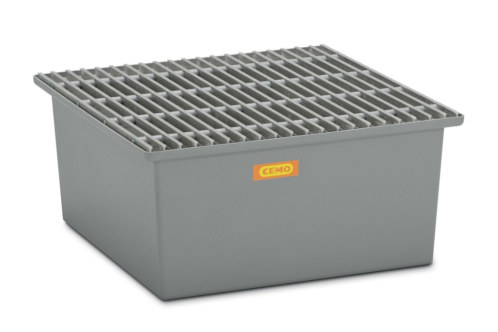 GRP surinkimo padėklas 220/1 komplektas su GRP grotelėmis (10388, CEMO)
