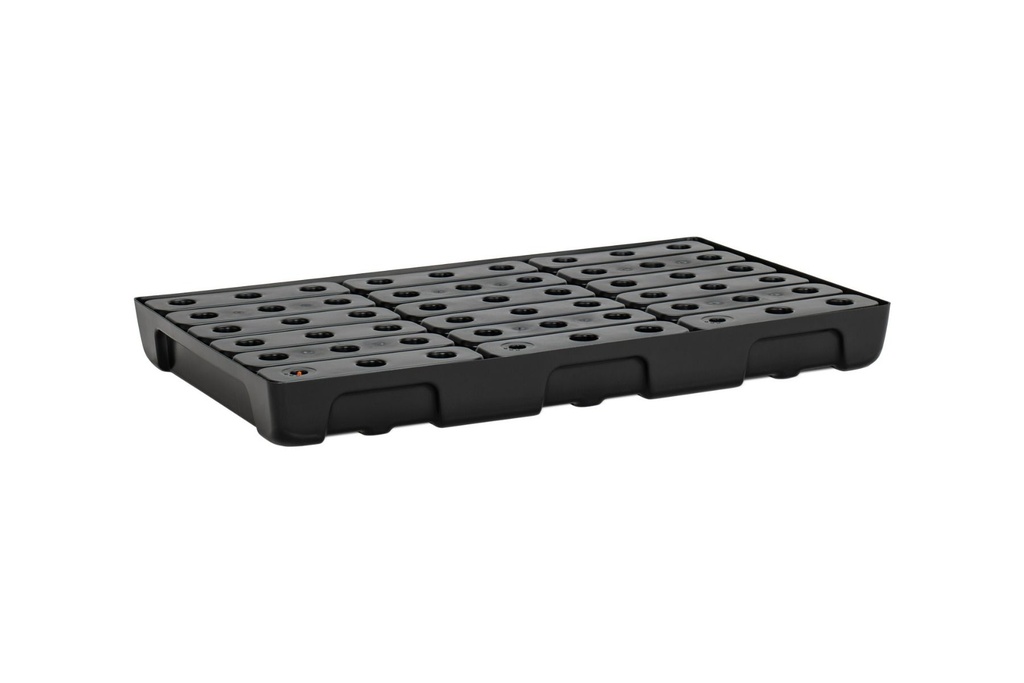 PE mažas surinkimo padėklas 10/6 su PE grotelėmis, 33 l, 100 x 60 x 10 cm, CEMO (11734)