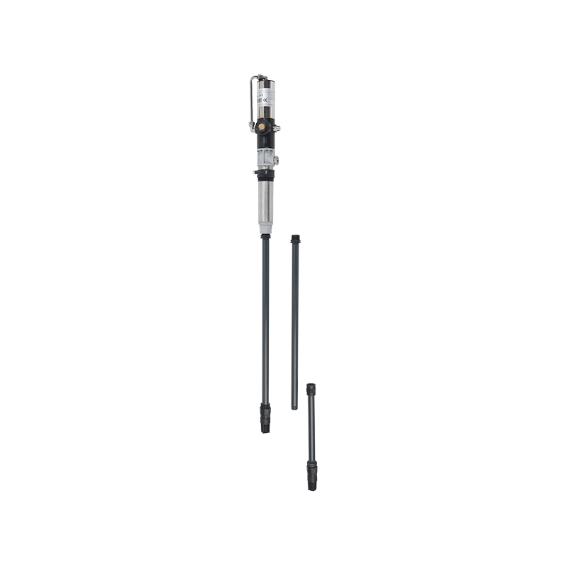 Single acting stainless steel pneumatic pump, ratio 1:1, EPDM seals, complete with plastic telescopic suction pipe L. max 1000 mm. With bottom valve, FLEXBIMEC (1071)