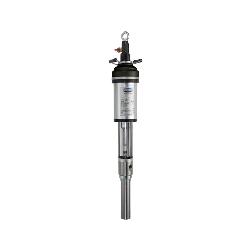 Nerūdijančio plieno pneumatinis siurblys, Power Bull serija, atskirta versija, suspaudimo santykis 8:1, PTFE tarpinės. Našumas 30 l/min, FLEXBIMEC (1085)