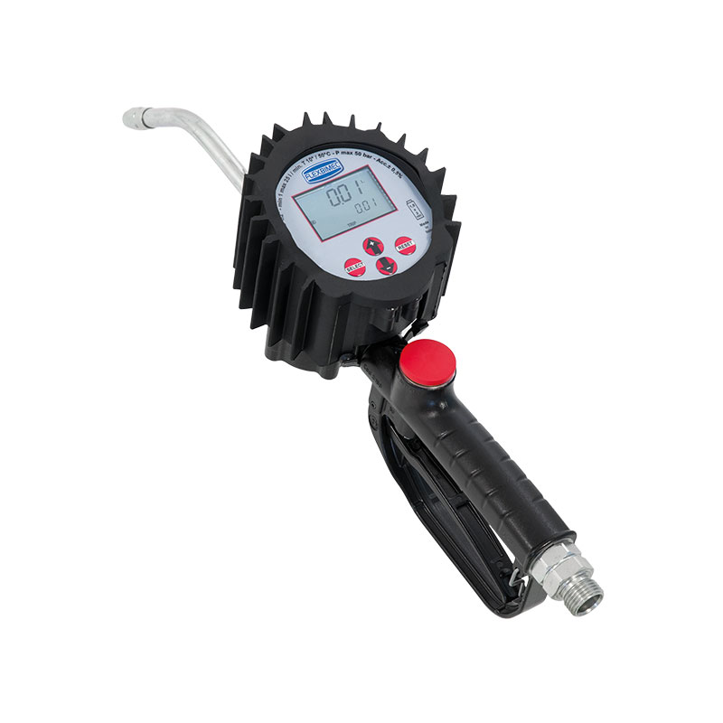Electronic oval-gear flow meter for oil, "4TT - MARS" series, with rigid outlet Ø12 mm, Flexbimec (2811, FLEXBIMEC)