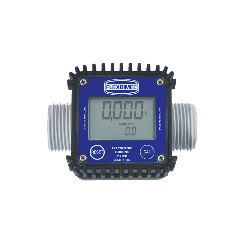 AdBlue®/DEF turbine digital meter, reinforced polyamide body for in-line installation. Connections 1" BSP. Flow rate 100 l/min 2822, FLEXBIMEC