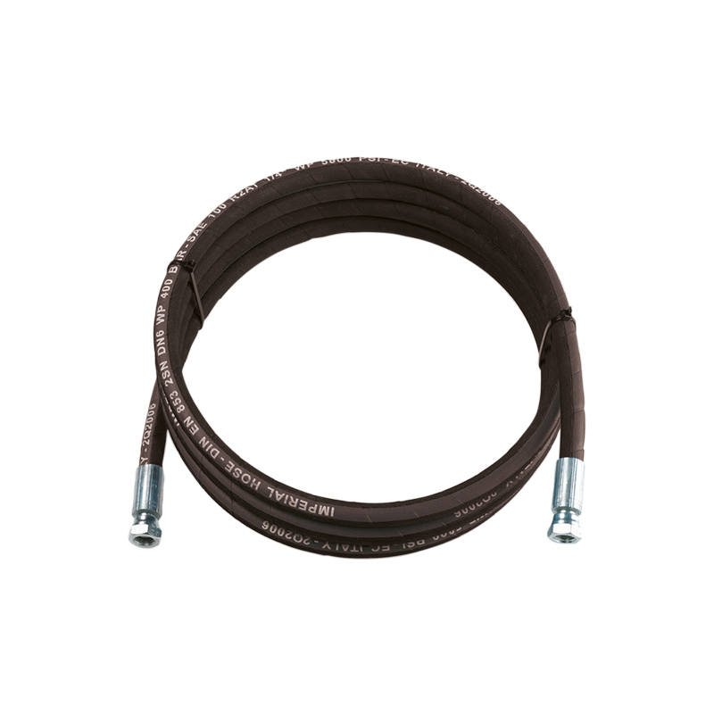 Lanksti žarna alyvai ir dyzelinui Ø 1/2" (Ø 13) R1 - 160 bar, ilgis 5 m - jungtys 1/2" (FF), FLEXBIMEC (28705)