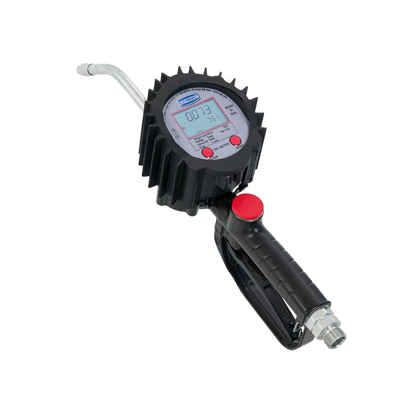 Electronic oval-gear flow meter for oil, "2TT - NEPTUNE" series, with rigid outlet Ø12 mm, Flexbimec (2962, FLEXBIMEC)