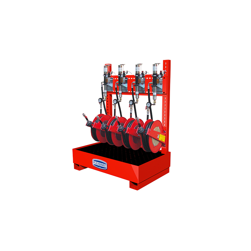 Kit for evacuating petrol and diesel fuel with steel framework for end-of-life vehicles - Kit for 2 fluids, FLEXBIMEC (3122)