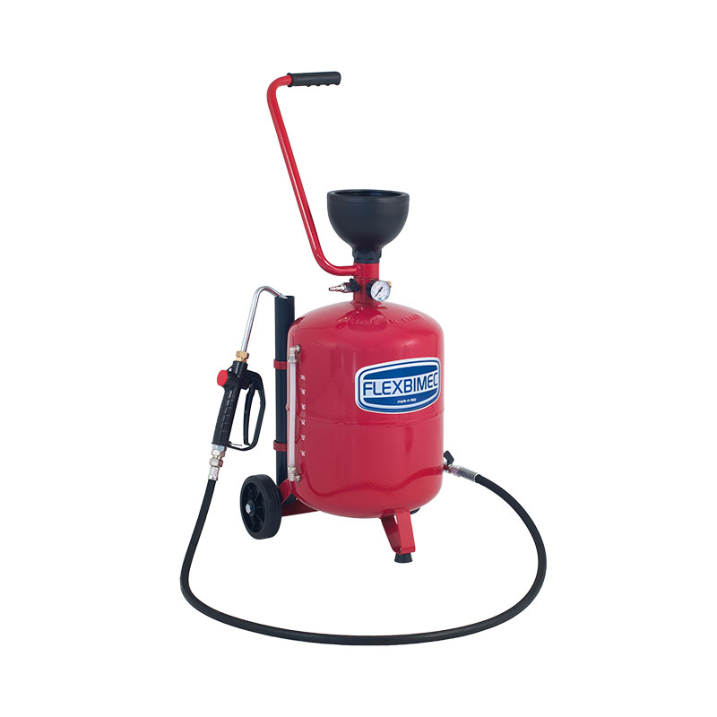 Pneumatic oil dispenser with gun art. no. 2185 and 24 l reservoir (3327, FLEXBIMEC)