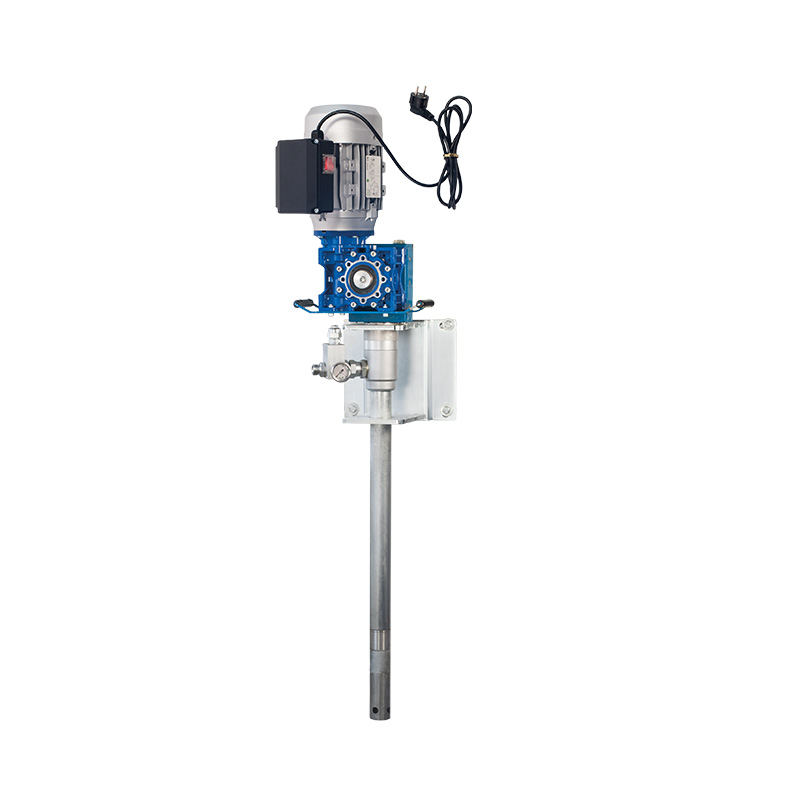 230 Vac electric grease pump for 180 Kg drums, compression ratio 7.5:1 - 1400 RPM - delivery 4000 g/min, FLEXBIMEC (4094/180)