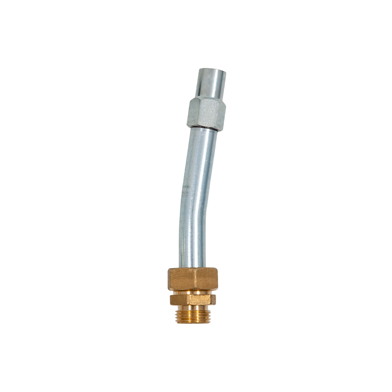 Rigid pipe connection 1/2" (M) with quick coupling for refilling of lever grease guns, FLEXBIMEC (4234)