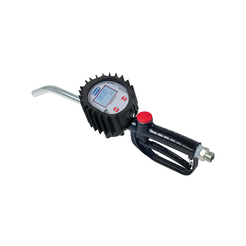 Electronic grease flow meter "2TT - GREASE NEPTUNE 1/2" with control gun, rigid outlet and RF CONNECT, Flexbimec (4293/RF, FLEXBIMEC)