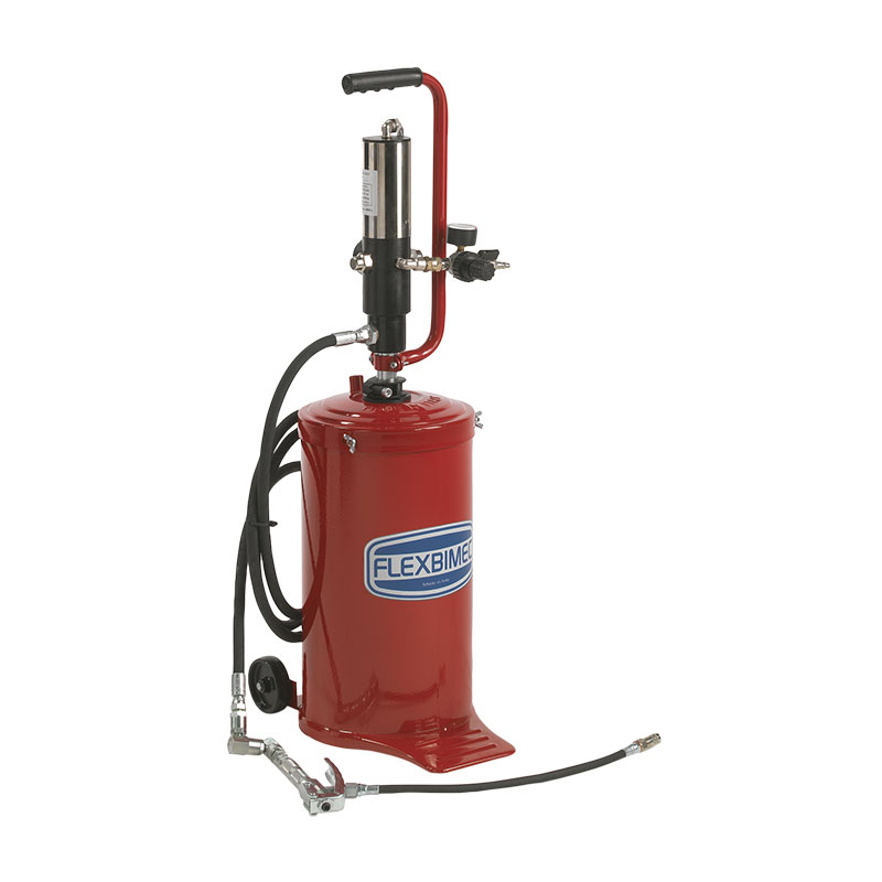 Pneumatinis tepimo komplektas su 5 kg plienine statinaite, pilna komplektacija (4925, FLEXBIMEC)