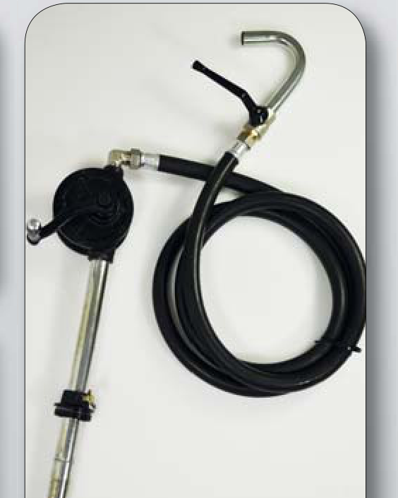 Pump art. no. 5301 with flexible hose L. 1500 mm, ball valve and outlet pipe for gear oil, FLEXBIMEC (5303)