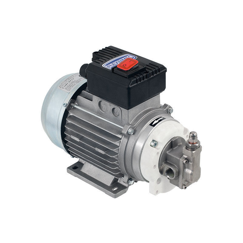 Electric pump 230 V AC for oil transfer, ROTOPUMP series, flow 10.5 l/min at 5–20 bar, Flexbimec (6122, FLEXBIMEC)