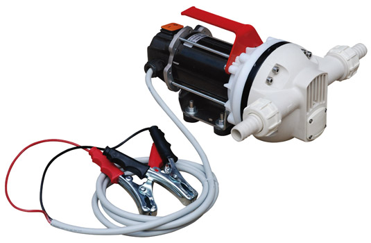 Self-priming electric diaphragm pump 24 V DC for AdBlue®/DEF transfer, plastic body, delivery 36 l/min (6154, FLEXBIMEC)