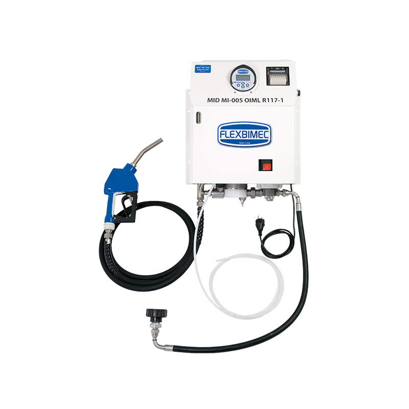 Electric AdBlue®/DEF transfer kit with 12 V DC pump, electronic meter gun (MID MI-005) and automatic air trap, Flexbimec (6731MID, FLEXBIMEC)