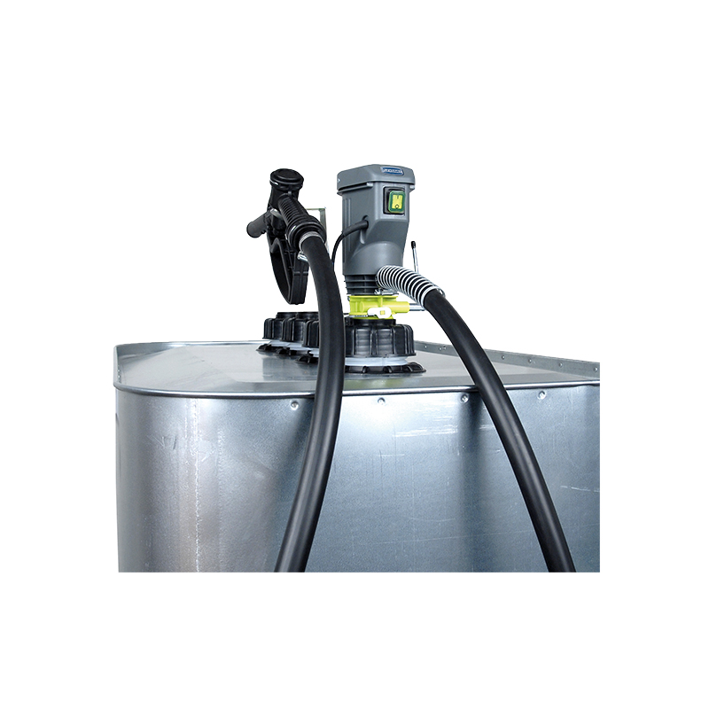 Electric diesel transfer kit 24 V DC with foot filter, delivery hose Ø3/4" 4 m, manual plastic nozzle, delivery 34 l/min, Flexbimec (6768, FLEXBIMEC)
