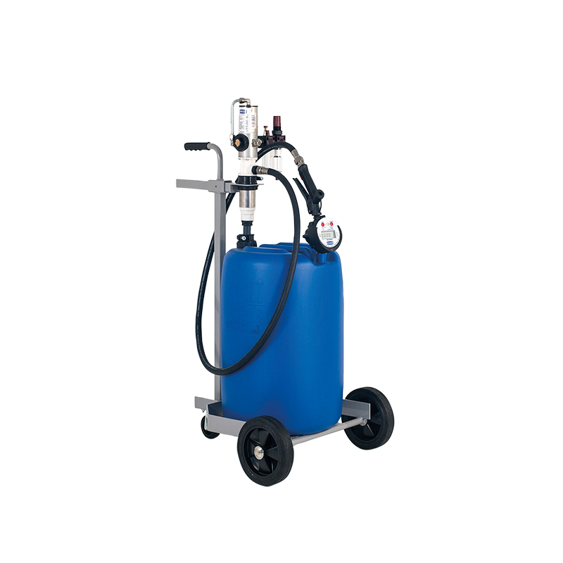 Mobilus AdBlue/DEF dozavimo komplektas 60 l statinėms su pneumatiniu siurbliu ir elektroniniu srauto matuokliu (6777, FLEXBIMEC)