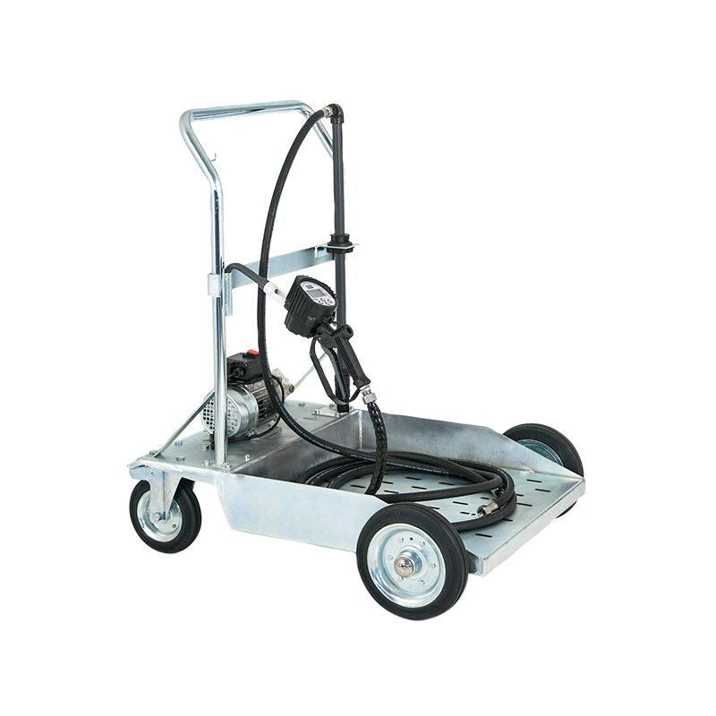 Mobilus elektrinio dozavimo komplektas AdBlue®/DEF 200 l statinėms su sustiprintu vežimėliu, elektriniu siurbliu ir skaitmeninio matuoklio pistoletu, FLEXBIMEC (6784)