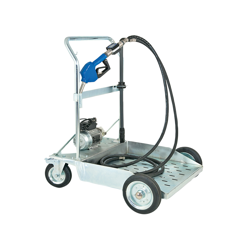 Mobile electric dispensing kit for AdBlue®/DEF for 200 l drums with heavy duty trolley, electric pump, digital meter and automatic gun, FLEXBIMEC (6785)