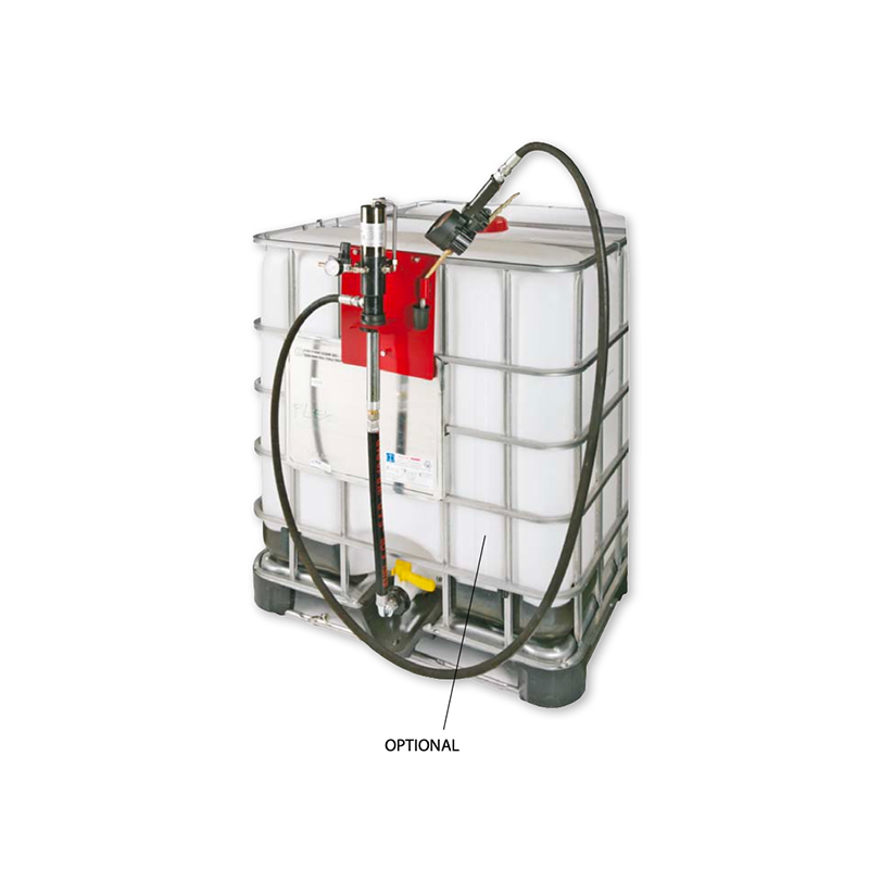 Pneumatinis alyvos komplektas su laikikliu 1000 l plieniniam saugojimo bakui su 5:1 alyvos siurbliu 8208, FLEXBIMEC