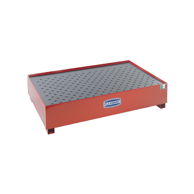 Storage base for two 208 l drums, Tank Service Base series, without prearrangements for posts and forklift transport (8532/SE, FLEXBIMEC)